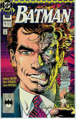Batman Annual # 14 (Two-Face origin, Chris Sprousee, Neal Adams cover) (USA, 1990)