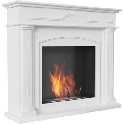 Bioethanol Ethanol Kamin Biokamin December Weiß Standkamin Ethanol Dekokamin