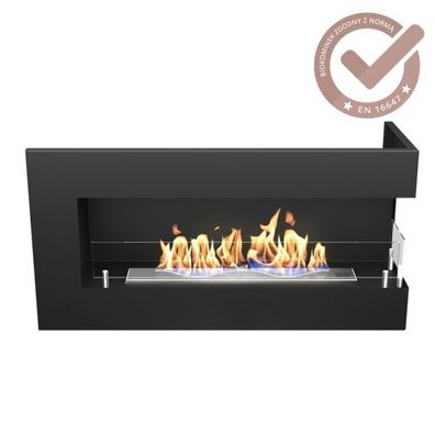 Hitze eingebauter Bio-Kamin SOUL R rechts Bioethanol Kamin Kaminofen Wärmequelle