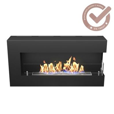 Hitze Wandkamin Bio-Kamin BLUES R rechts Bioethanol Kaminofen Wärmequelle