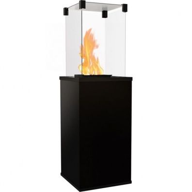 KRATKI Gaskamin PATIO Mini Quarzstein Nero Assoluto Gasheizgerät 4-8,2 kW