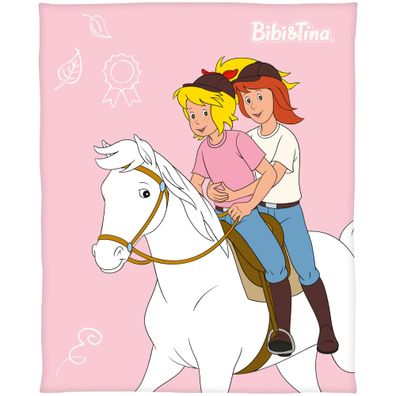 Bibi und Tina Pferde Decke 130x170 cm