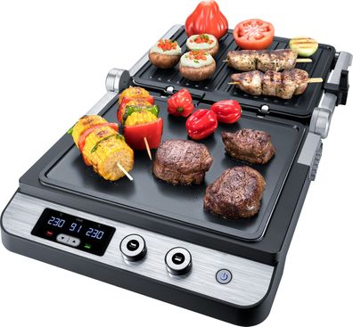 Steba FG 120 - Low-Fat Grill - Tischgrill - Platten getrennt regelbar