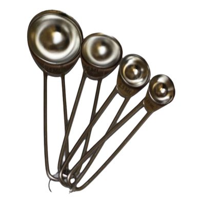 4er Set Messlöffel Dosierlöffel trockene Zutaten Backen Kochen Edelstahl