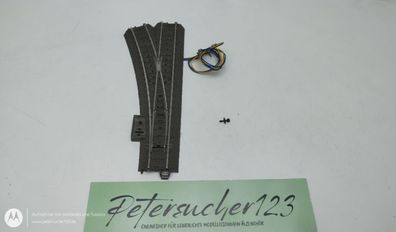 Märklin H0 1 x Weiche links + Antrieb C-Gleis 24611 + 74490 Anlagenrückbau