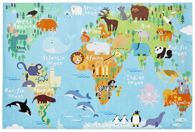 Obsession Teppich Torino Kids 233 Weltkarte