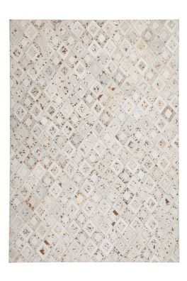 Teppich SchoenesWohnen24 Spark 110 Elfenbein / Chrom
