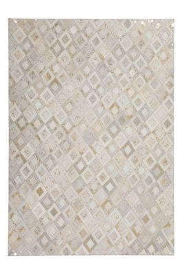 Teppich SchoenesWohnen24 Spark 110 Elfenbein / Gold