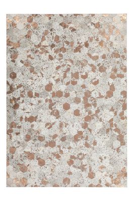 Teppich SchoenesWohnen24 Spark 210 Elfenbein / Chrom