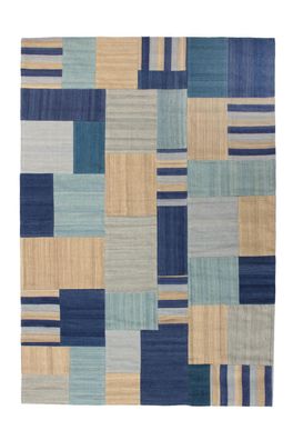 Teppich SchoenesWohnen24 Radical 315 Blau / Multi