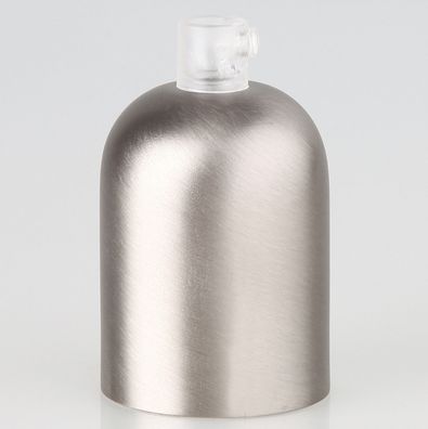 E27 Metall Fassungshülse Zierhülsen-Set Nickel matt (edelstahloptik) mit Lampenfas