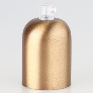 E27 Metall Fassungshülse Zierhülsen-Set antik fume mit Lampenfassung und Zugentlas