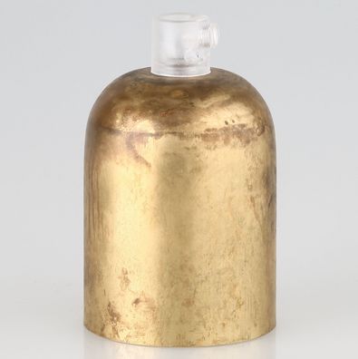 E27 Metall Fassungshülse Zierhülsen-Set Messing roh mit Lampenfassung und Zugentla