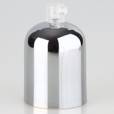 E27 Metall Fassungshülse Zierhülsen-Set verchromt poliert mit Lampenfassung und