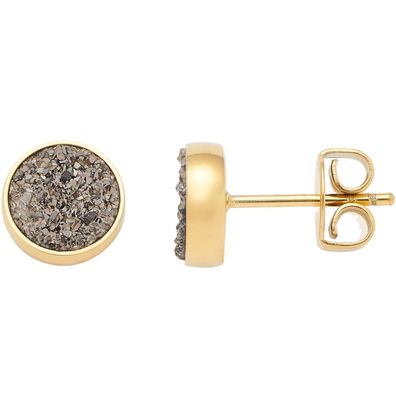 Leonardo Schmuck Damen-Ohrringe Ohrstecker mit Achat Odelle Goldfarben 025208