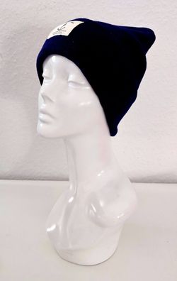 Unisex Wintermütze Strickmütze Beanie Küsten-Style und Anker Viskose Dunkelblau