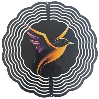 Edelstahl 3D Windspiel Windspinner 20cm Vogel WI252