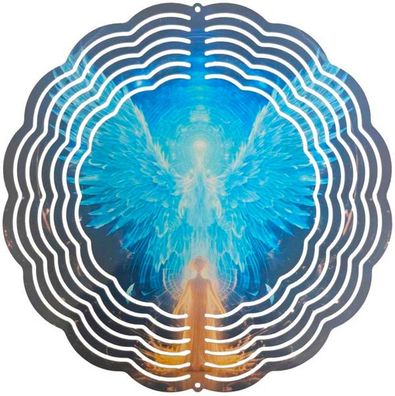 Edelstahl 3D Windspiel Windspinner 20cm Engel WI242