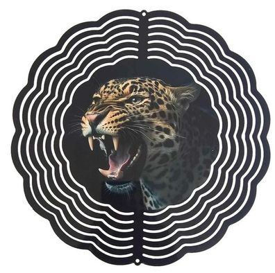 Edelstahl 3D Windspiel Windspinner 20cm Jaguar WI85