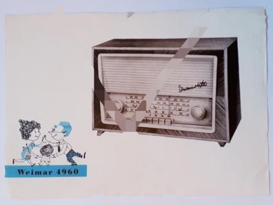 Prospektblatt Weimar 4960 VEB Stern-Radio Sonneberg/Thüringen
