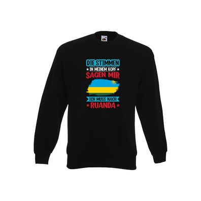 Ruanda | Urlaub | Stimmen in meinem Kopf | Traumland Sweatshirt Schwarz