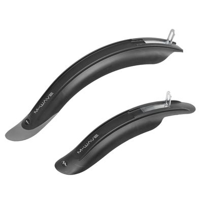M-WAVE Schutzblech-Set 12-18" Kinderfahrrad schwarz vorne &amp; hinten
