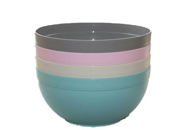 3er-pack Plastikschüssel rund 8 L Kunststoffschüssel Salatschale Schüssel XXL