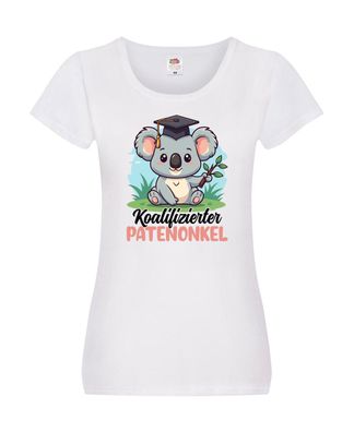 Koalifizierter Patenonkel | Bester Patenonkel | Onkel Damen Shirt Weiß