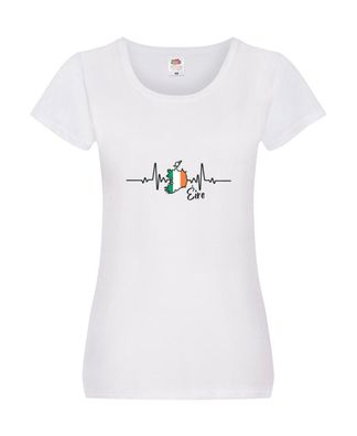 Heartbeat | Italien | Herzschlag Damen Shirt Weiß