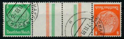 D-REICH Zusammendruck Nr KZ21.1 gestempelt 4ER STR X7A1836
