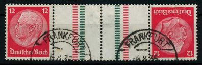 D-REICH Zusammendruck Nr KZ23.1 gestempelt 4ER STR X7A184A