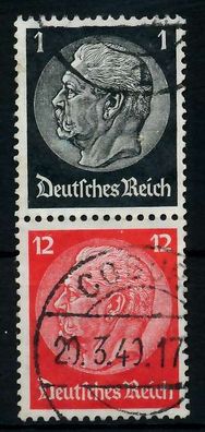 D-REICH Zusammendruck Nr S147 gestempelt SENKR PAAR X7A425E