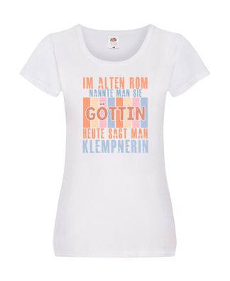 Heute sagt man: Klempnerin | Klempnerinnen Damen Shirt Weiß