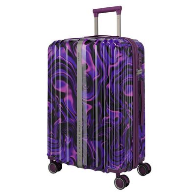 Travelite Lascana Lascana Trolley 4w M 077448, Purple Swirl, Damen
