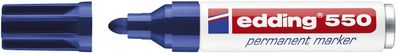 10x Edding 550-003 Permanentmarker nachfüllbar 3 - 4 mm blau