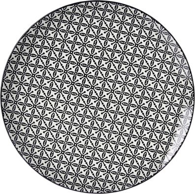 Ritzenhoff & Breker Speiseteller | H: 2,5 x Ø 26,5 cm | schwarz | Porzellan