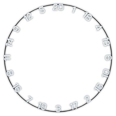 Unicorn Horizontal Number Ring / 1 Stck
