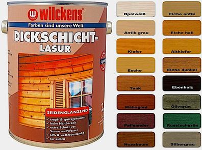 Wilckens Dickschicht-Lasur - Holzlasur - Farbtöne Sikkens Cetol HLS