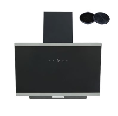 PKM Kopffreihaube KHS20-60H 60cm Glas schwarz A+ Dunstabzugshaube Touch Control