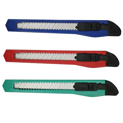 Cuttermesser Teppichmesser Paketmesser Mehrzweckmesser 48-600 Stück 3 Farben 8mm