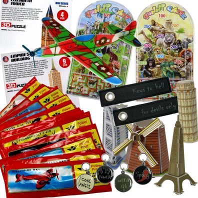 Mitgebsel MIX 24x Spielzeug für Kindergeburtstag Tombola Schule Pinata Geschenk