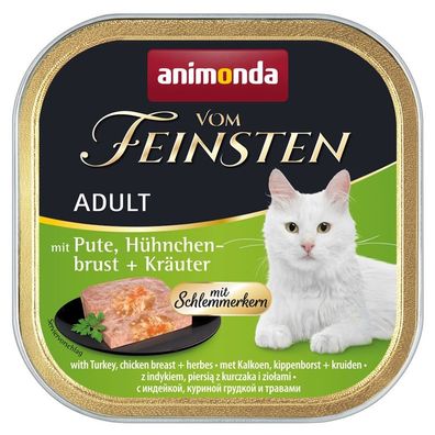 Animonda Vom Feinsten mit Pute, Hühnchenbrust & Kräuter 32 x 100g