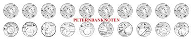 Türkei / /urkey 10 x 1 Kurus 2022 Unc Planets of the Solar Sys 6795#
