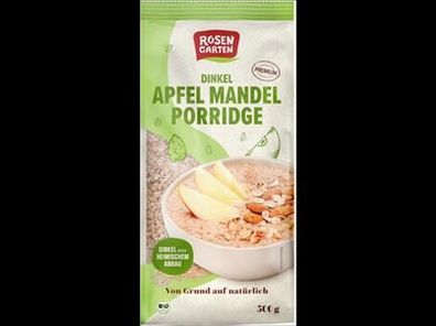 Rosengarten 6x Dinkel-Apfel-Mandel-Porridge 500g