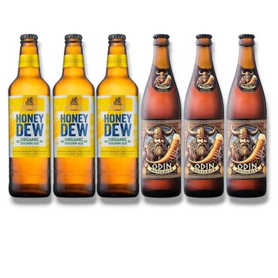 Honig-Bier-Genuss Set: Odin-Trunk Honig Bier & Fuller´s Honey Dew 6x 0,5L