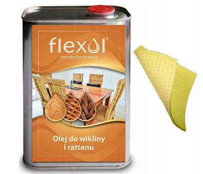 Pflegeöl für Rattan und Weide 1L - FLEXOL Möbelpflegeöl für Gartenmöbel Terrassenmöbe