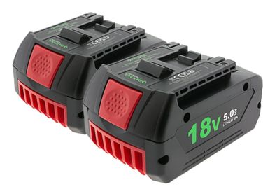 2er-Set PATONA Akku Bosch GBA180LED 18V 5.0Ah