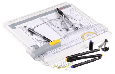 Aristo Geo Board SET mit Zeichenplatte + Zubehör A4
