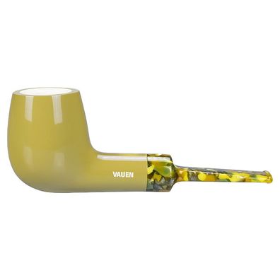 VAUEN Pfeife Camo 111, grün, glatt, 9mm Filter, Weißpunkt, Limitiert