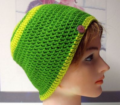 Häkel-Mütze "Costa Rica", Kopfumfang 52-56cm